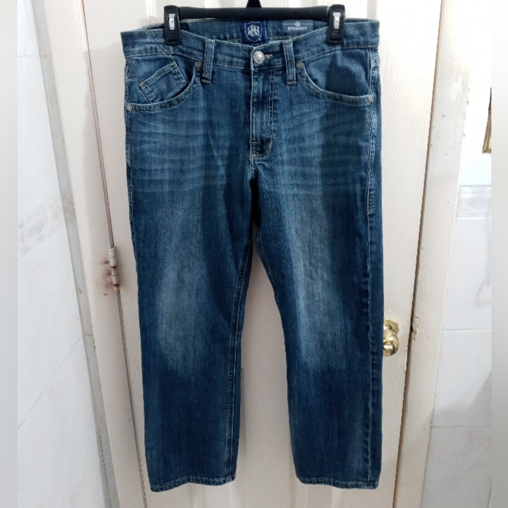 Rock & Republic Blue Straight Mens Jeans Size 34 x 30